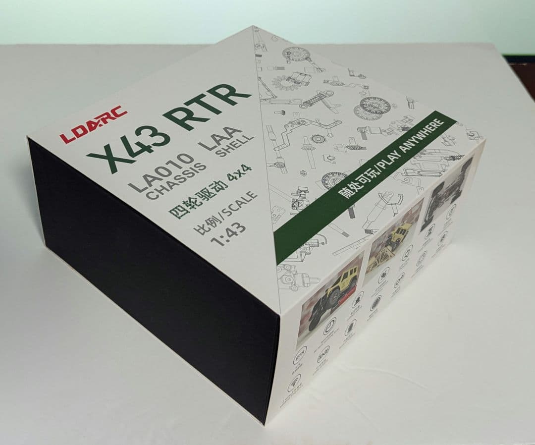 LDARC X43 RTR ミニクローラー　ホワイト ラジコン