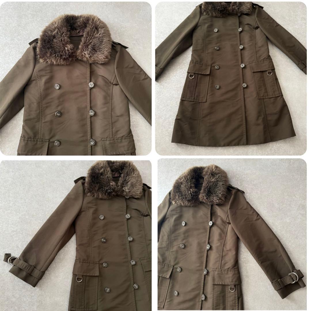 美品 BURBERRY BLUE LABEL トレンチコート ファー ライナー付
