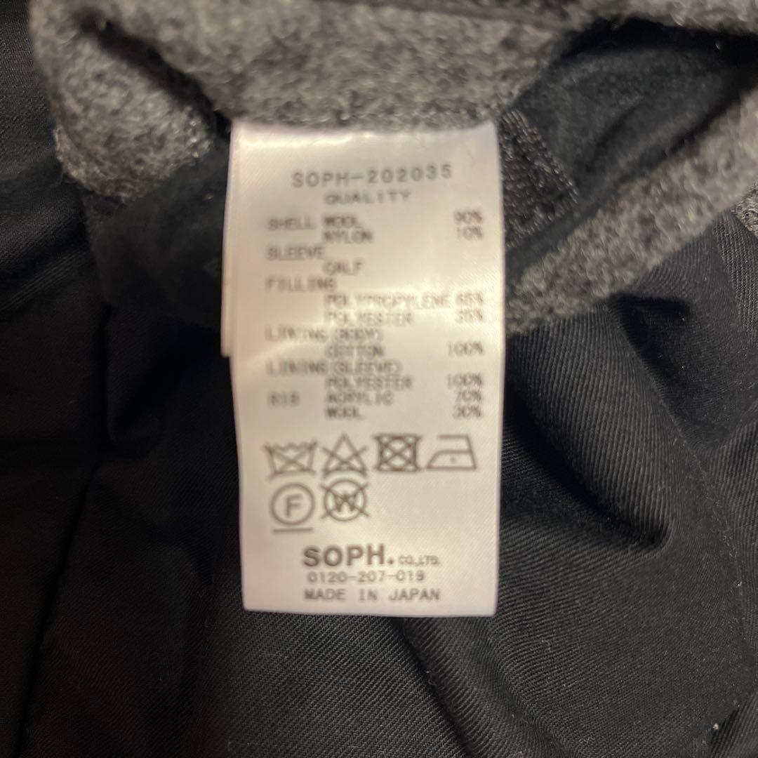 SOPHNET ウールレザー スタジャン