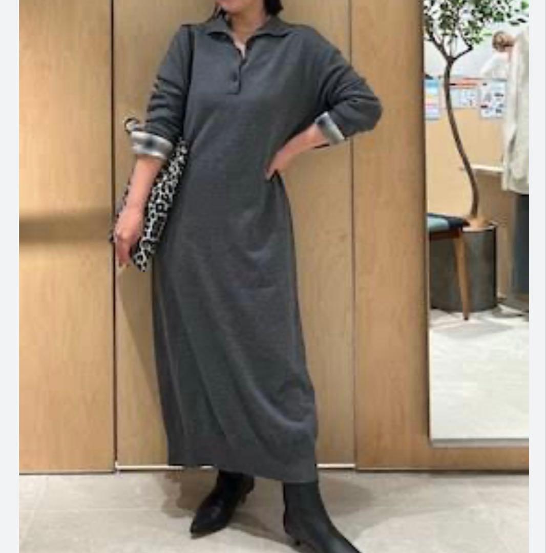 極美品 ガリャルダガランテ 25AW ニットタートルワンピース 前後2way