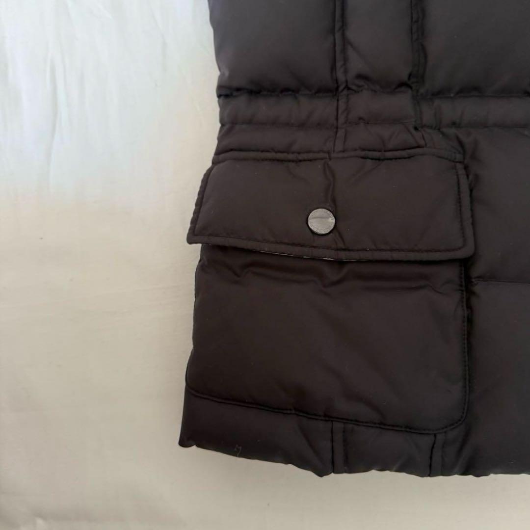 BURBERRY LONDON フォックスファーダウンベスト ブラック 38