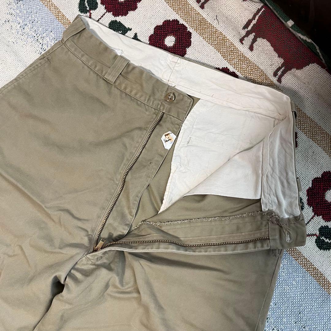 60s U.S.Army チノ トラウザーズ チノパン カーキ ワイド 50s