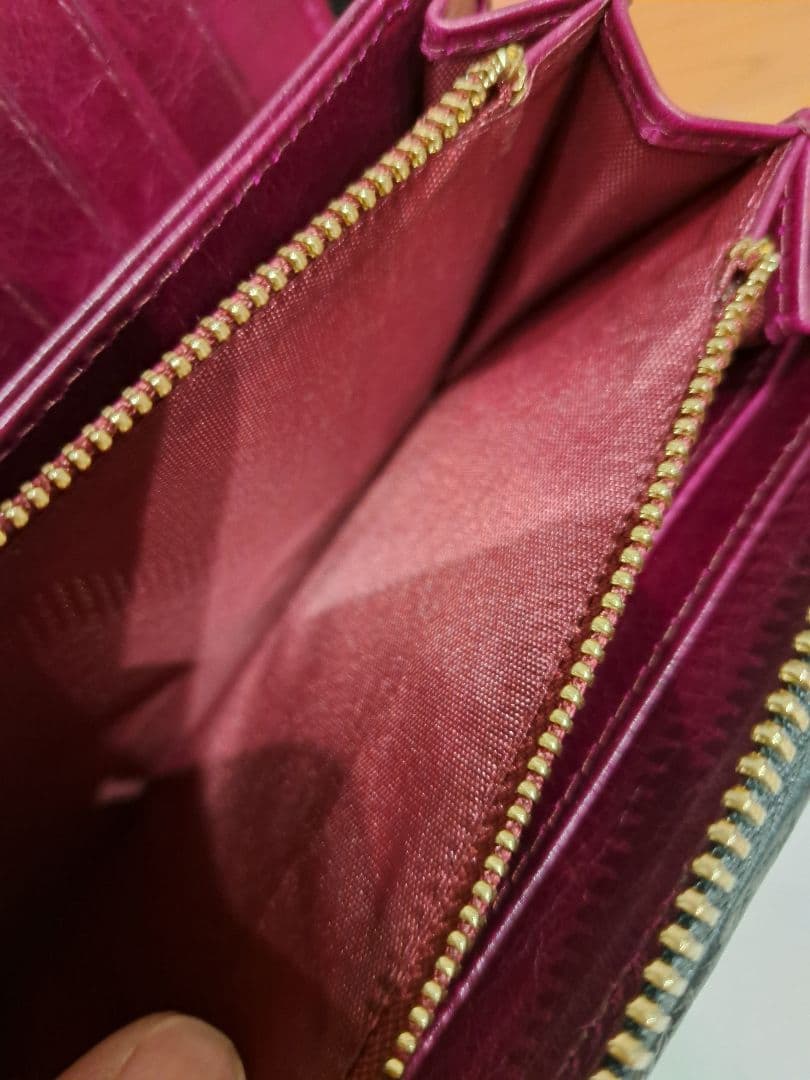 Souさんリクエスト極上。梅花皮　長財布　スタースティングレイウォレット