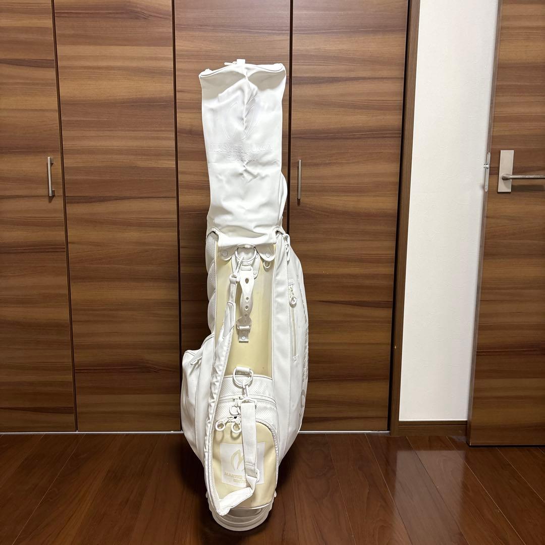 ホワイト キャディバッグ スタンド機能付き