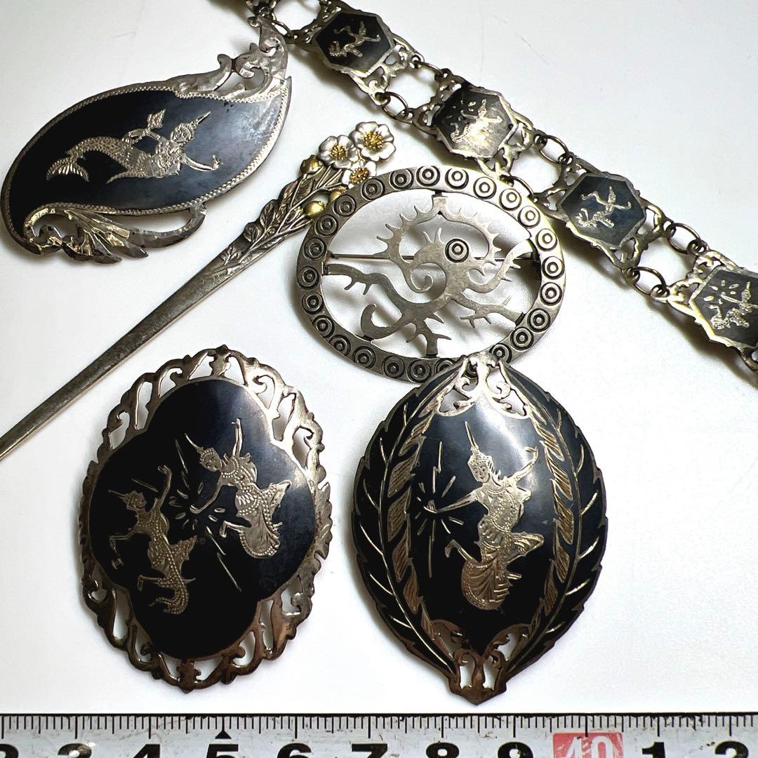 Sterling silver 銀製アクセサリー46g 東Y7-0812⭐︎2F