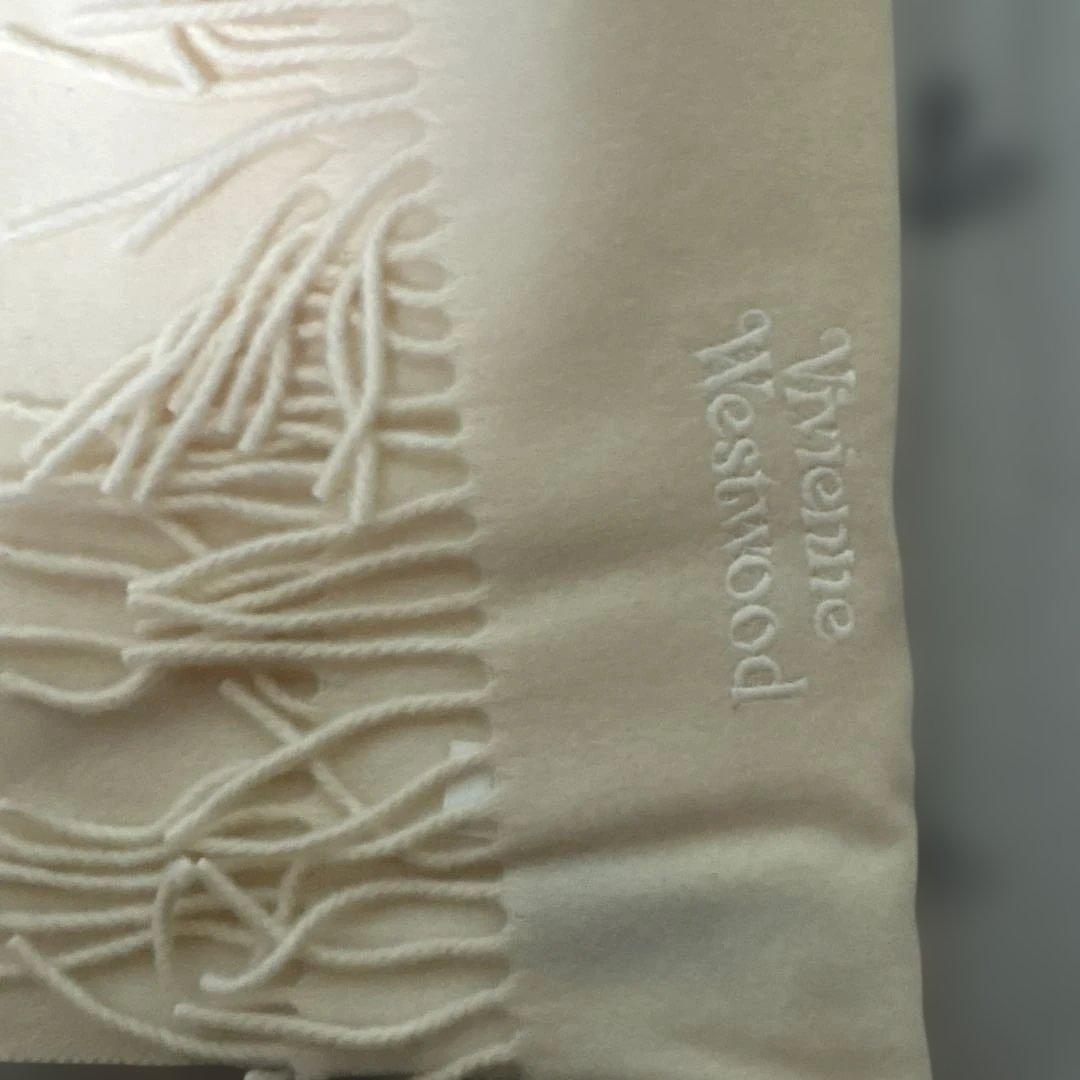 Vivienne Westwoodウールマフラーホワイト