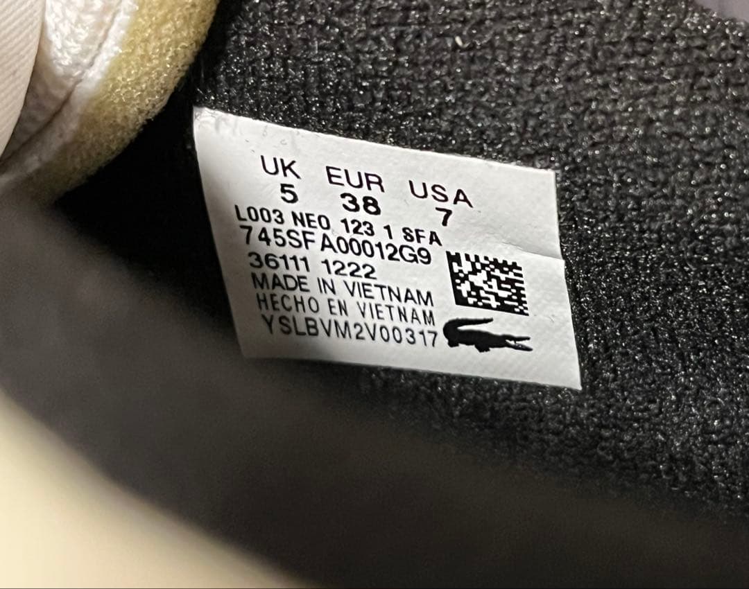 LACOSTE スニーカー L003 NEO 123 1 SFA 24.0