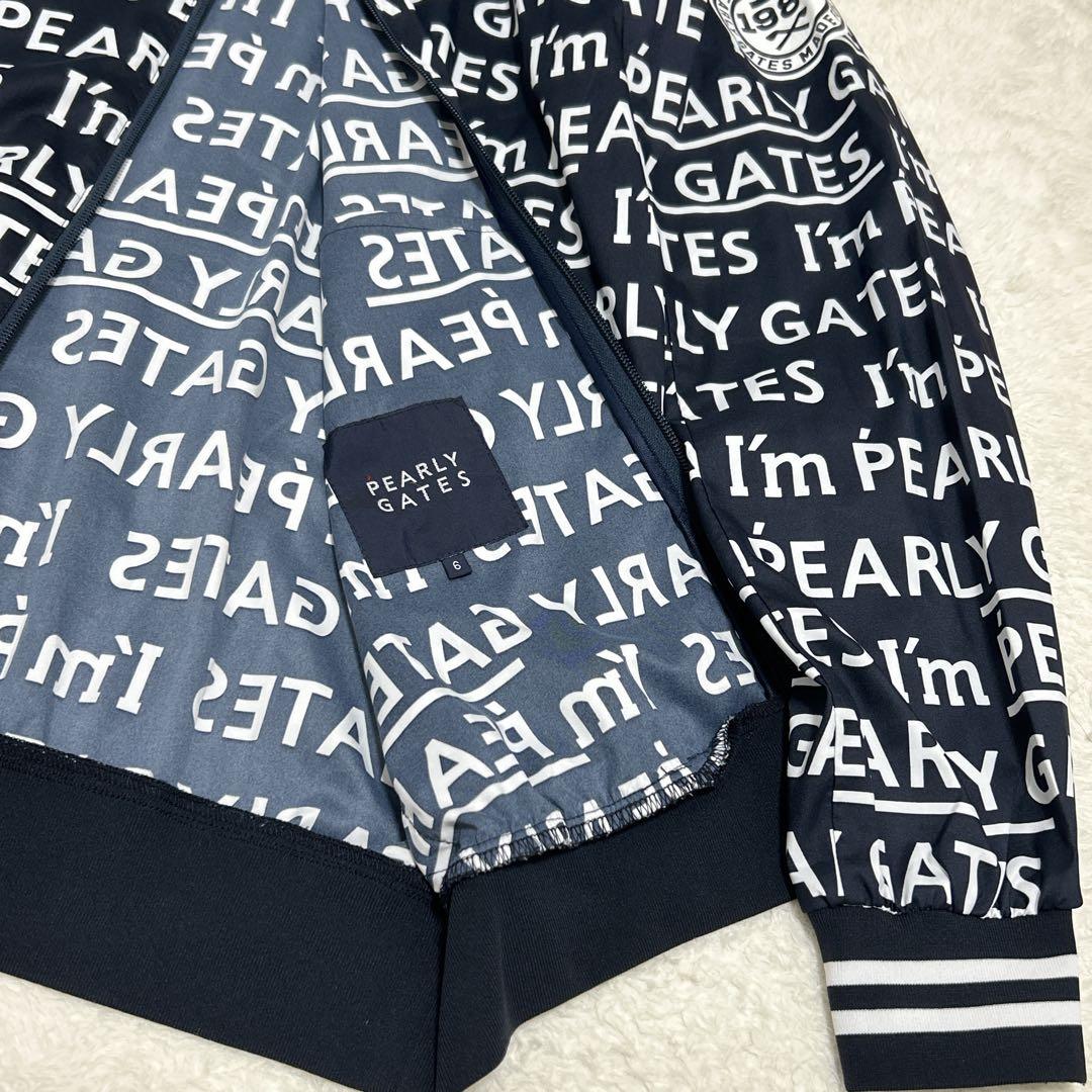 PEARLY GATES パーリーゲイツ ロゴ総柄 ゴルフジャケット ブルゾン