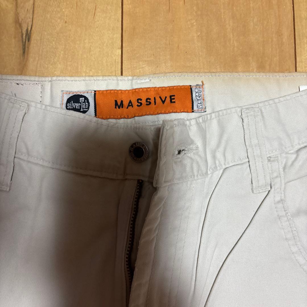silverTab ベージュ ワイドパンツ W34 L32 リーバイス