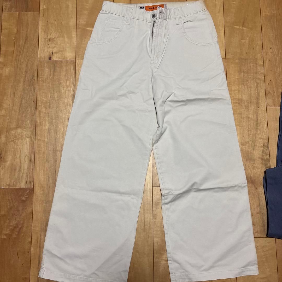 silverTab ベージュ ワイドパンツ W34 L32 リーバイス