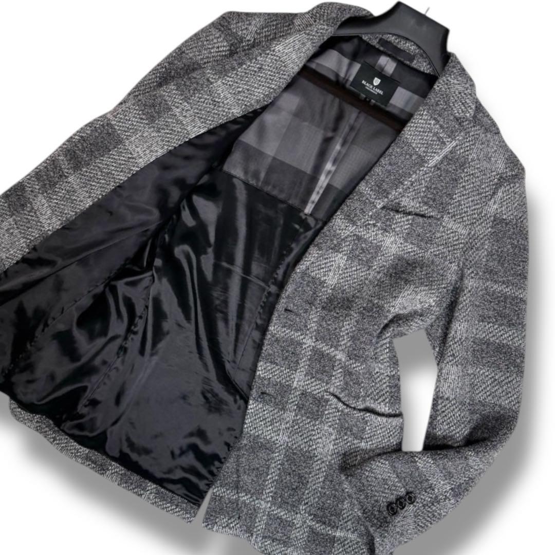 未使用級 ブラックレーベルクレストブリッジ CBチェック テーラードジャケット