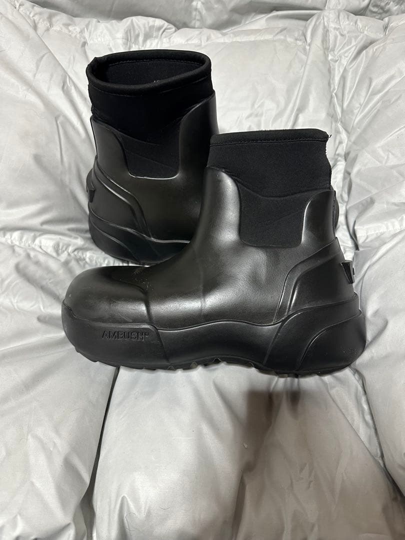 AMBUSH ブラック　ラバーブーツ 27cm