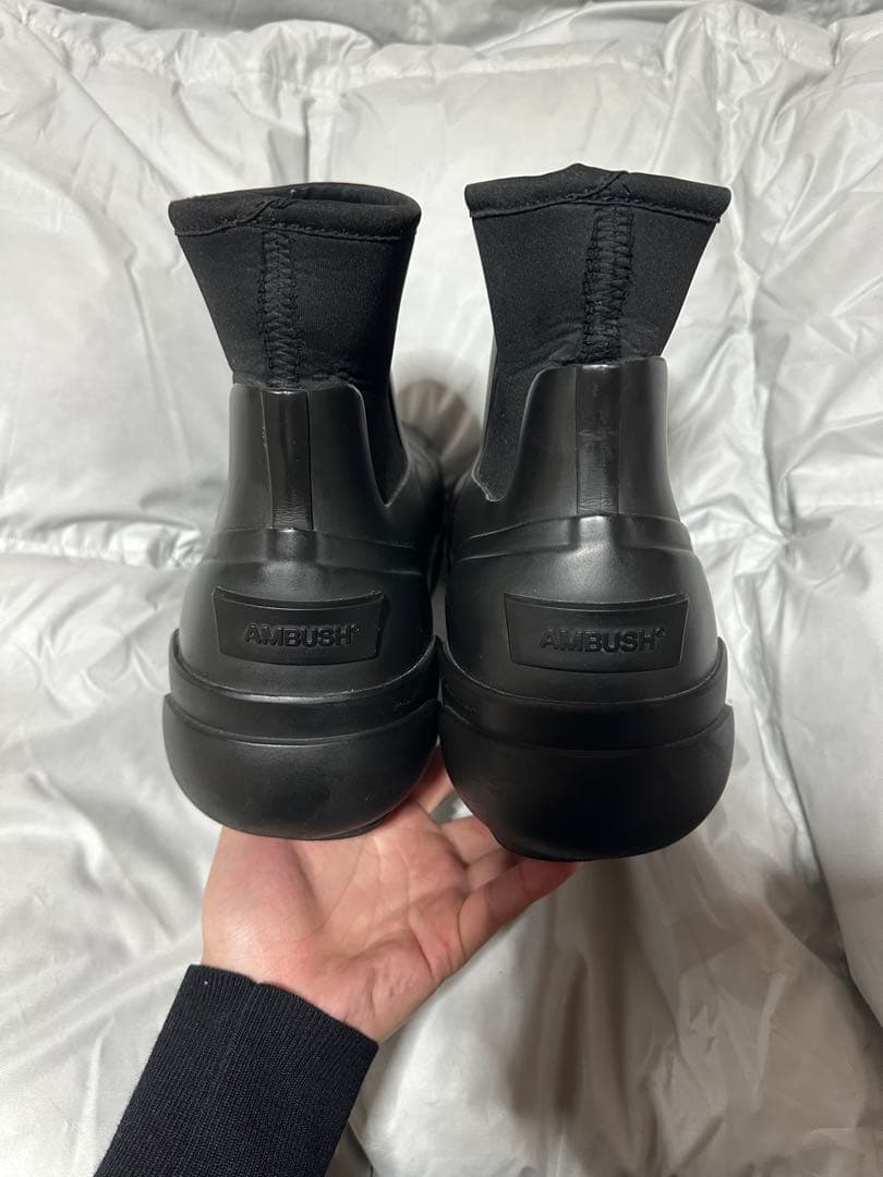 AMBUSH ブラック　ラバーブーツ 27cm