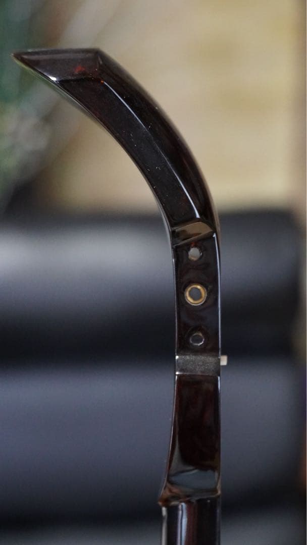 '現代の名工'又吉章盛作 100丁展出展品三線棹 ウジラミ黒木小與那平型 貴重作