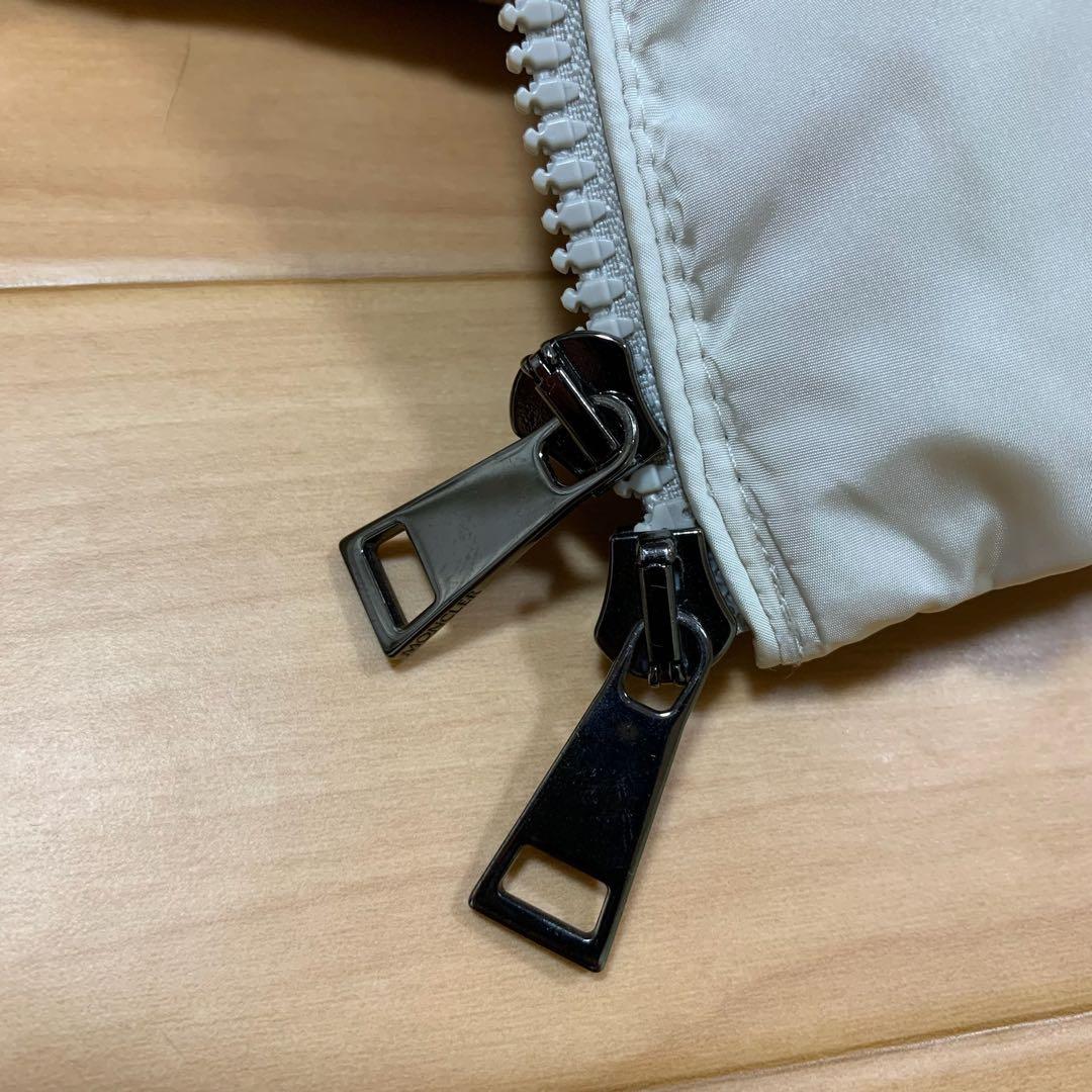 【超美品】モンクレール　 GALLINULE ファーベスト1 ベージュ5D119