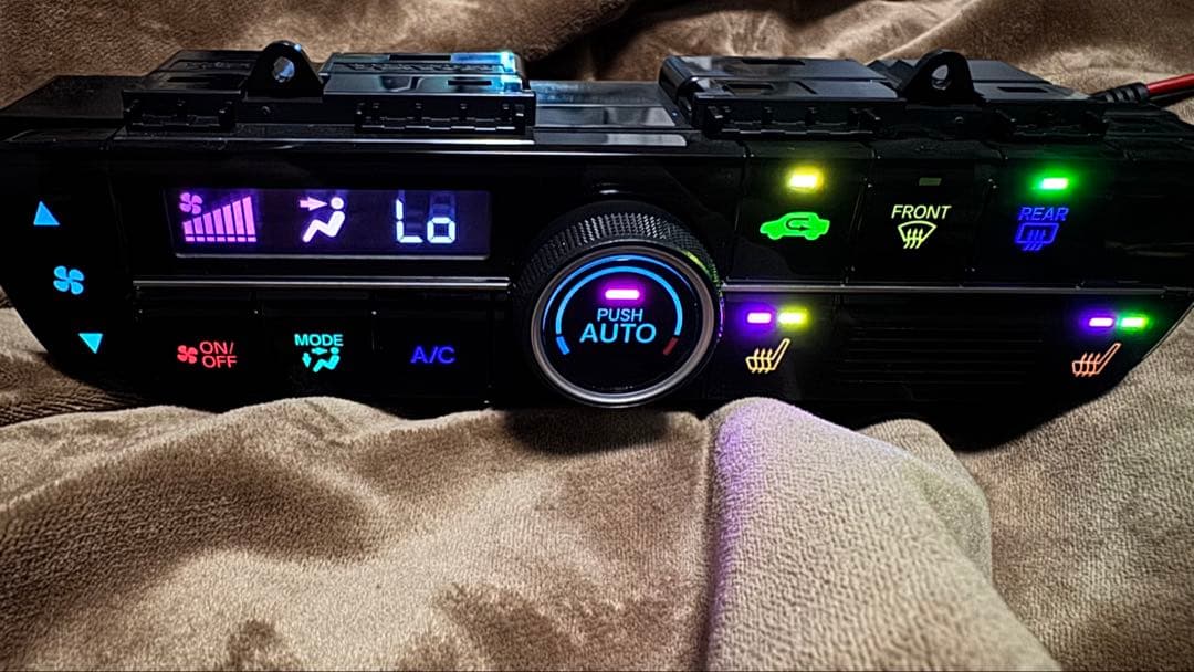 jf3 N-BOX Nボックス カスタム　エアコンスイッチパネル レインボー