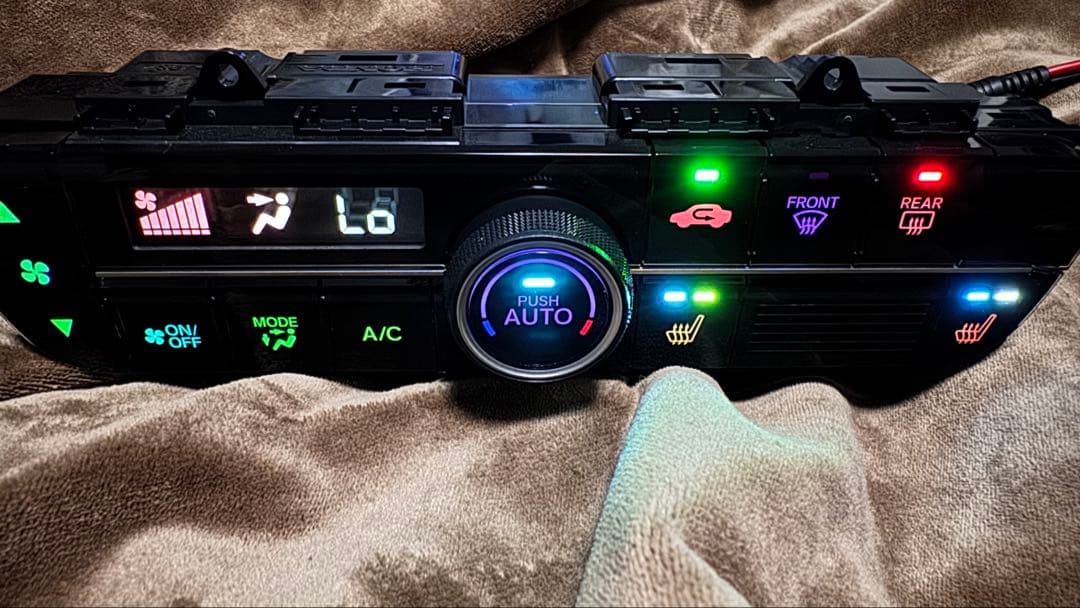 jf3 N-BOX Nボックス カスタム　エアコンスイッチパネル レインボー