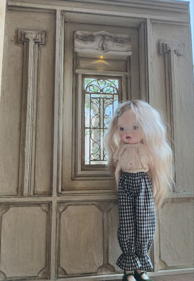 NO.99　木製 ドールハウス　背景ボード