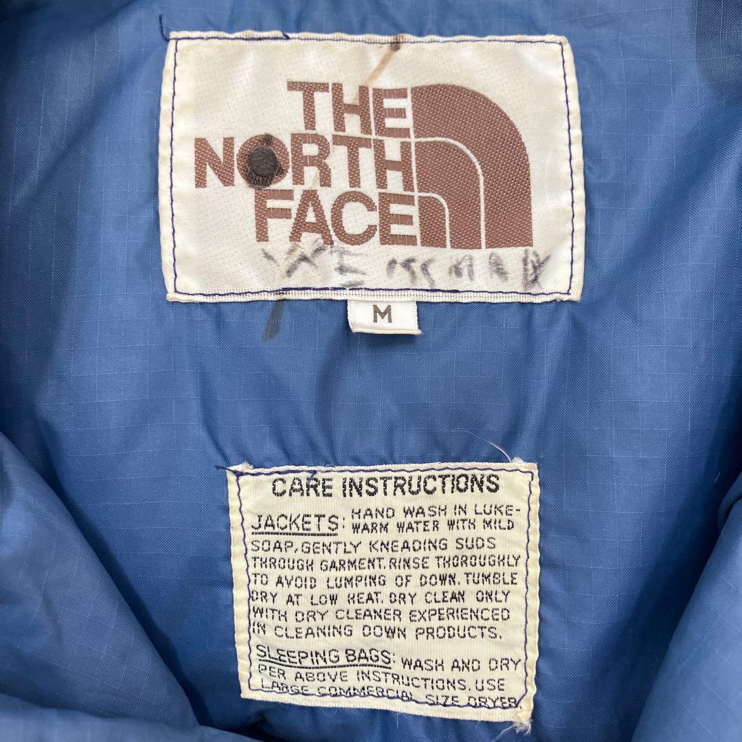 値下げ！早いもの勝ち70’sノースフェイスダウンベスト茶タグビンテージ