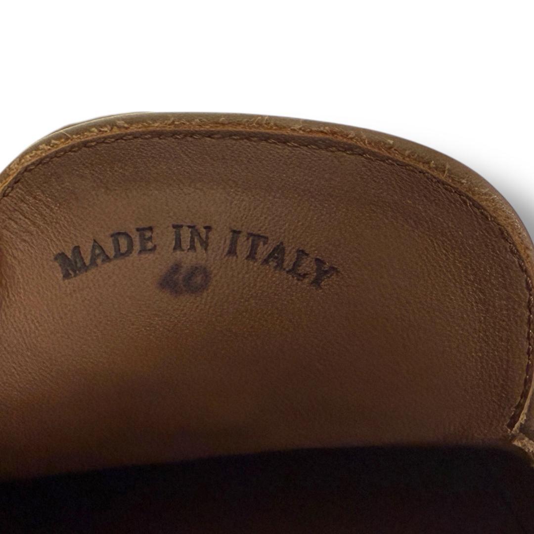 J7152 美品 ロロピアーナ CITYWALKスエードタッセルローファー 40