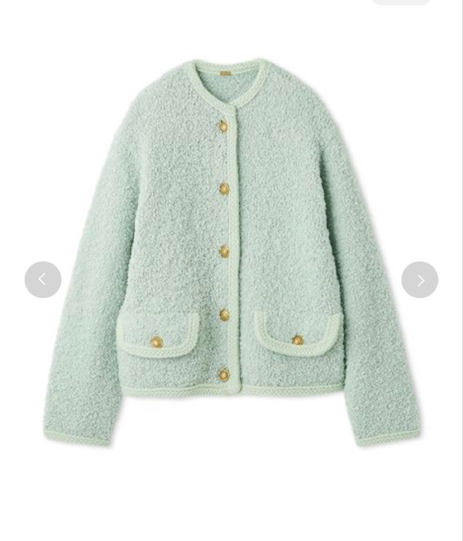 Mila Owen＊今期新作金釦テディラメニットジャケット新品同様