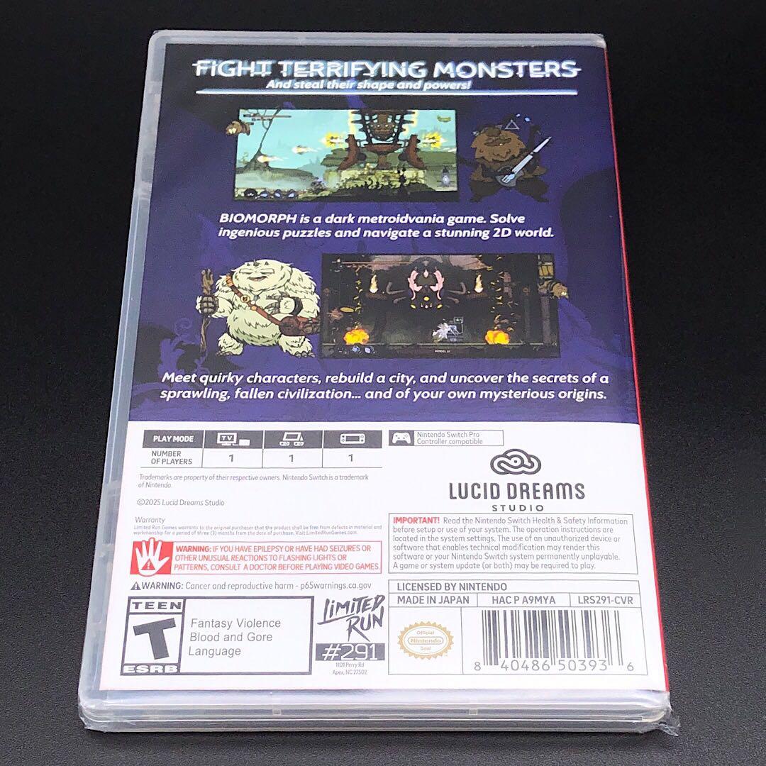 BIOMORPH バイオモーフ 北米版 switch ニンテンドースイッチ