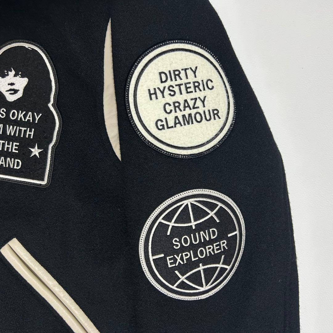 t*n様 HYSTERIC GLAMOUR ヒスガール スタジャン L 刺繍 ワ