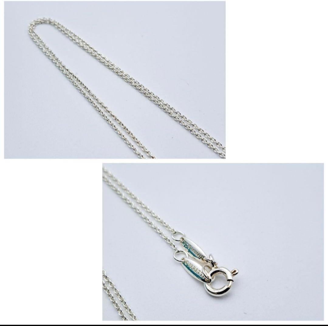 美品 TIFFANY ティファニー ネックレス オープンハート 一番小さいハート