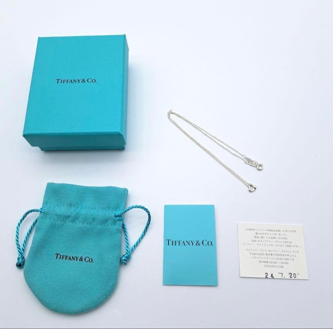 美品 TIFFANY ティファニー ネックレス オープンハート 一番小さいハート