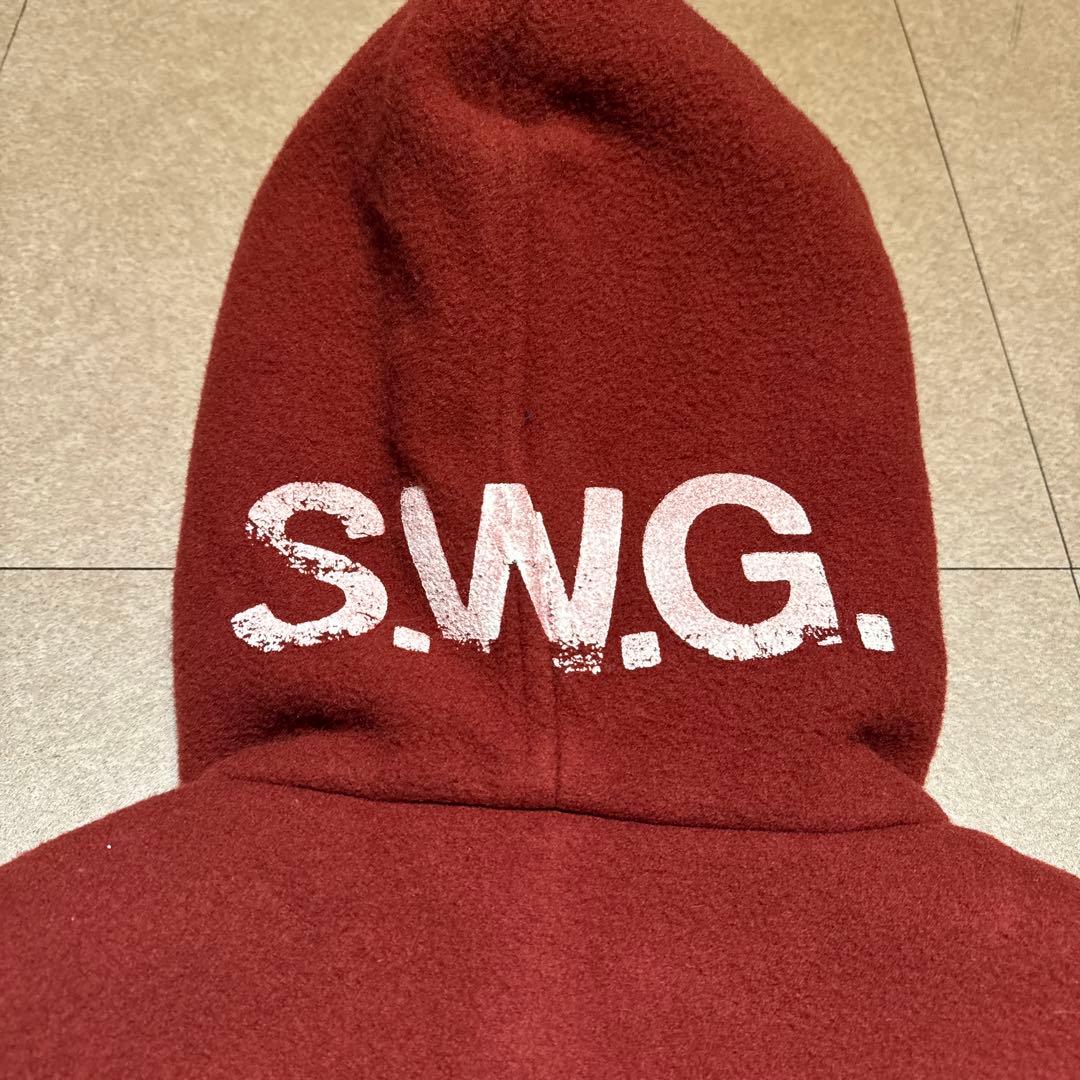 Swagger ダッフルコート　ウール　赤　y2k 00s ストリート　M