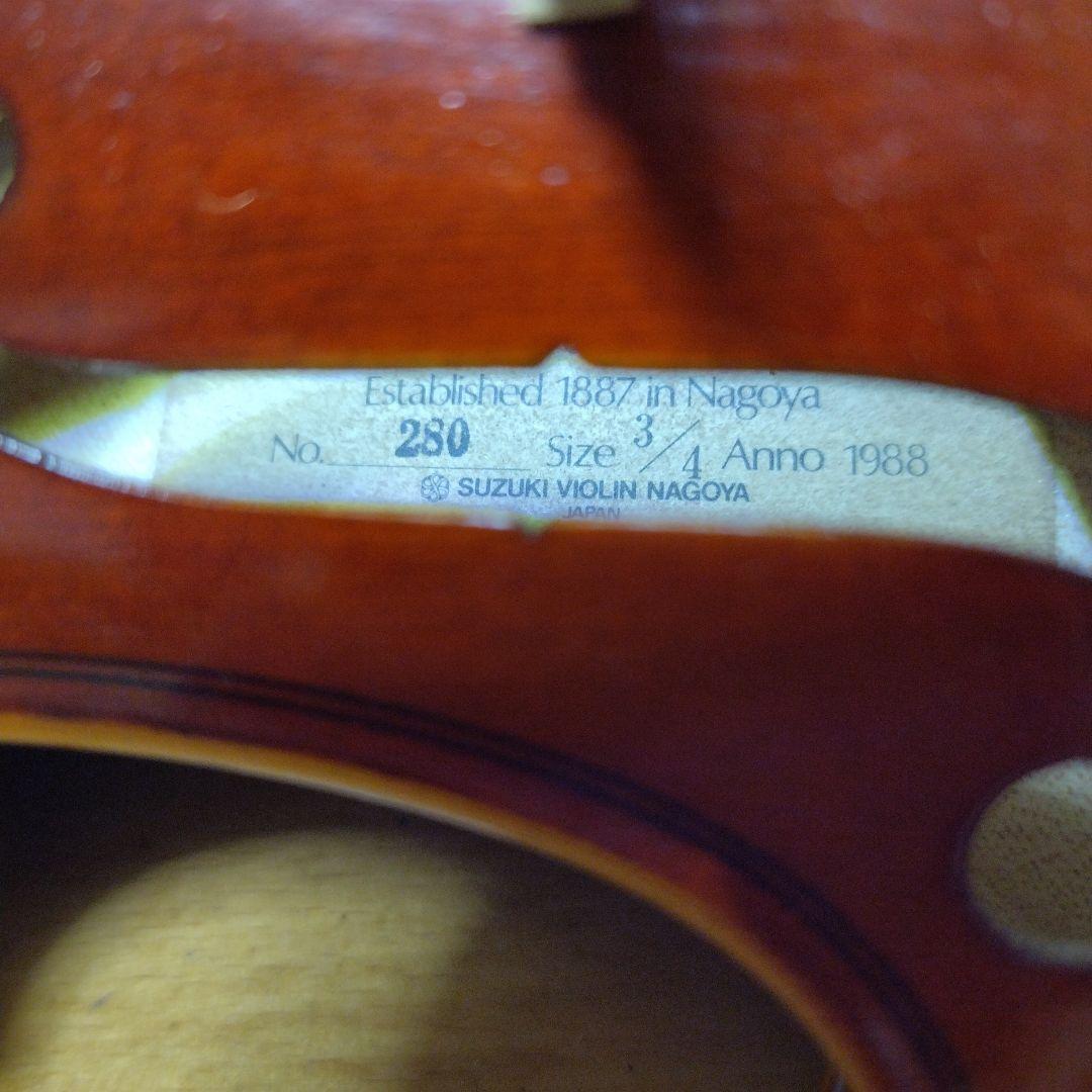 ♥大特価♥子供用スズキバイオリン3/4NO.280♥弓ケース肩当て松脂付き