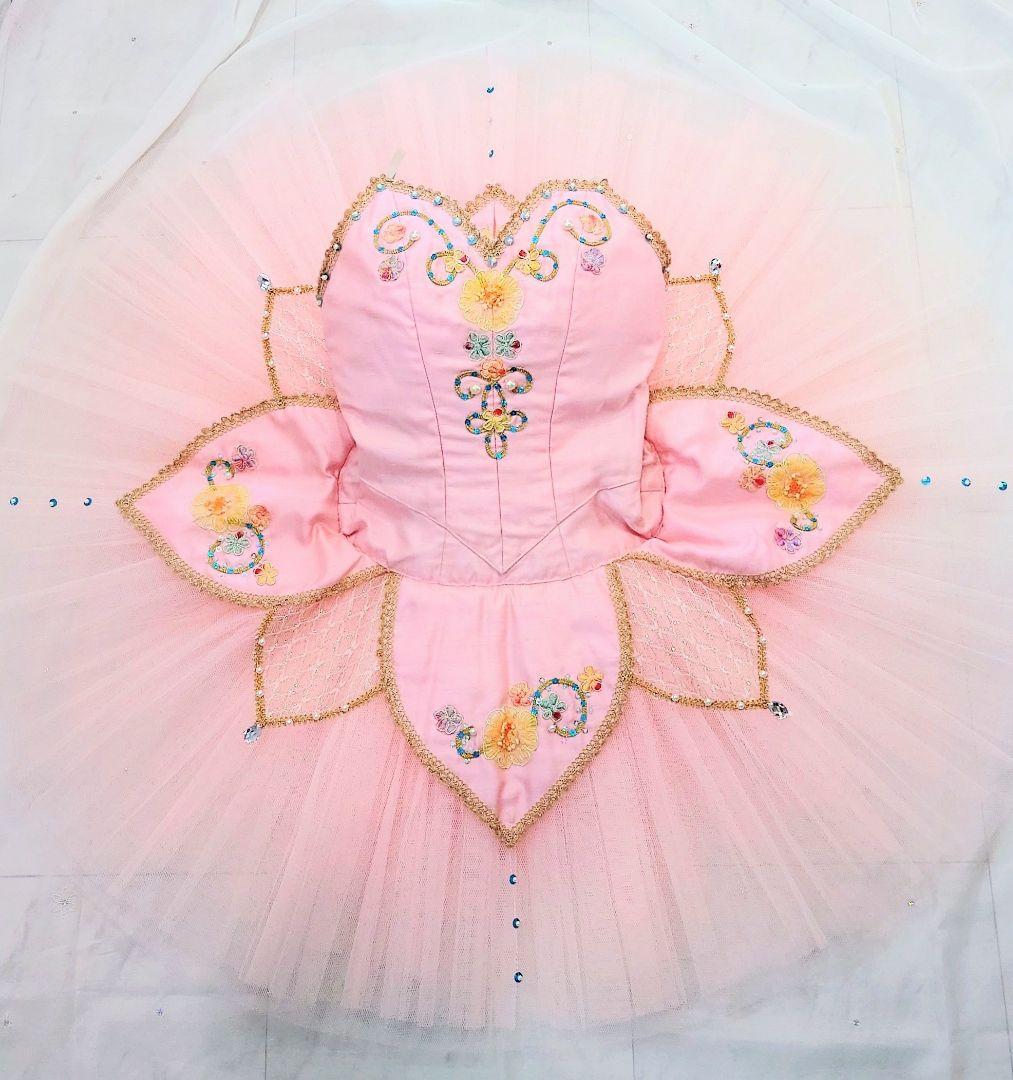 【ローズ・ドルシネア姫・花の女王】 チャコットバレエ衣裳 美品 Ｓサイズ