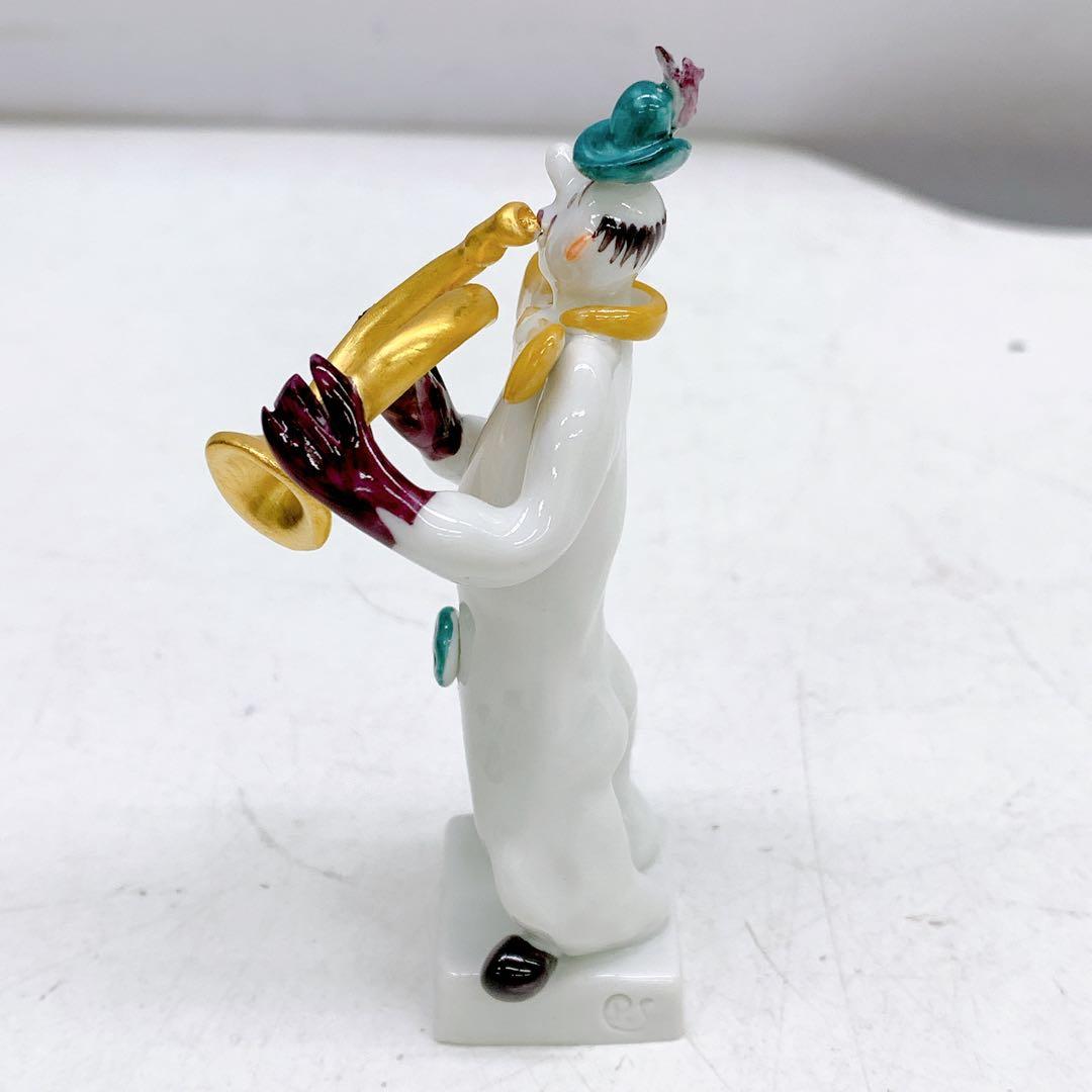 6AAM10 極美品 マイセン　マイセン人形　60661クラウン ホルン ピエロ