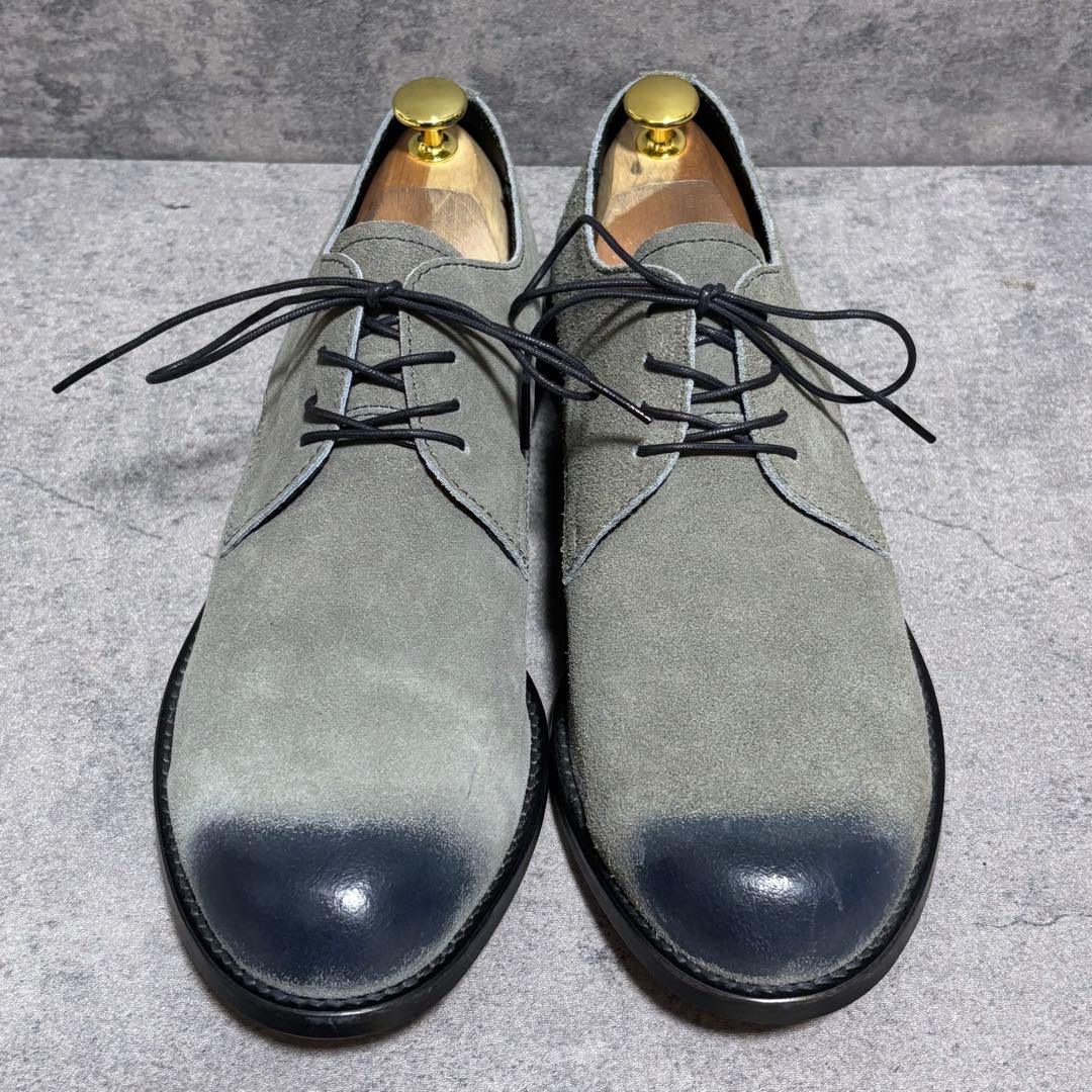 新品未使用　パドローネ　ダービーシューズ　スエード　グレー　本革　1938