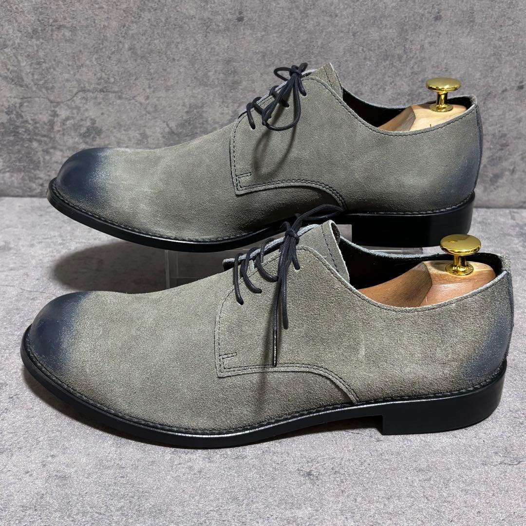 新品未使用　パドローネ　ダービーシューズ　スエード　グレー　本革　1938