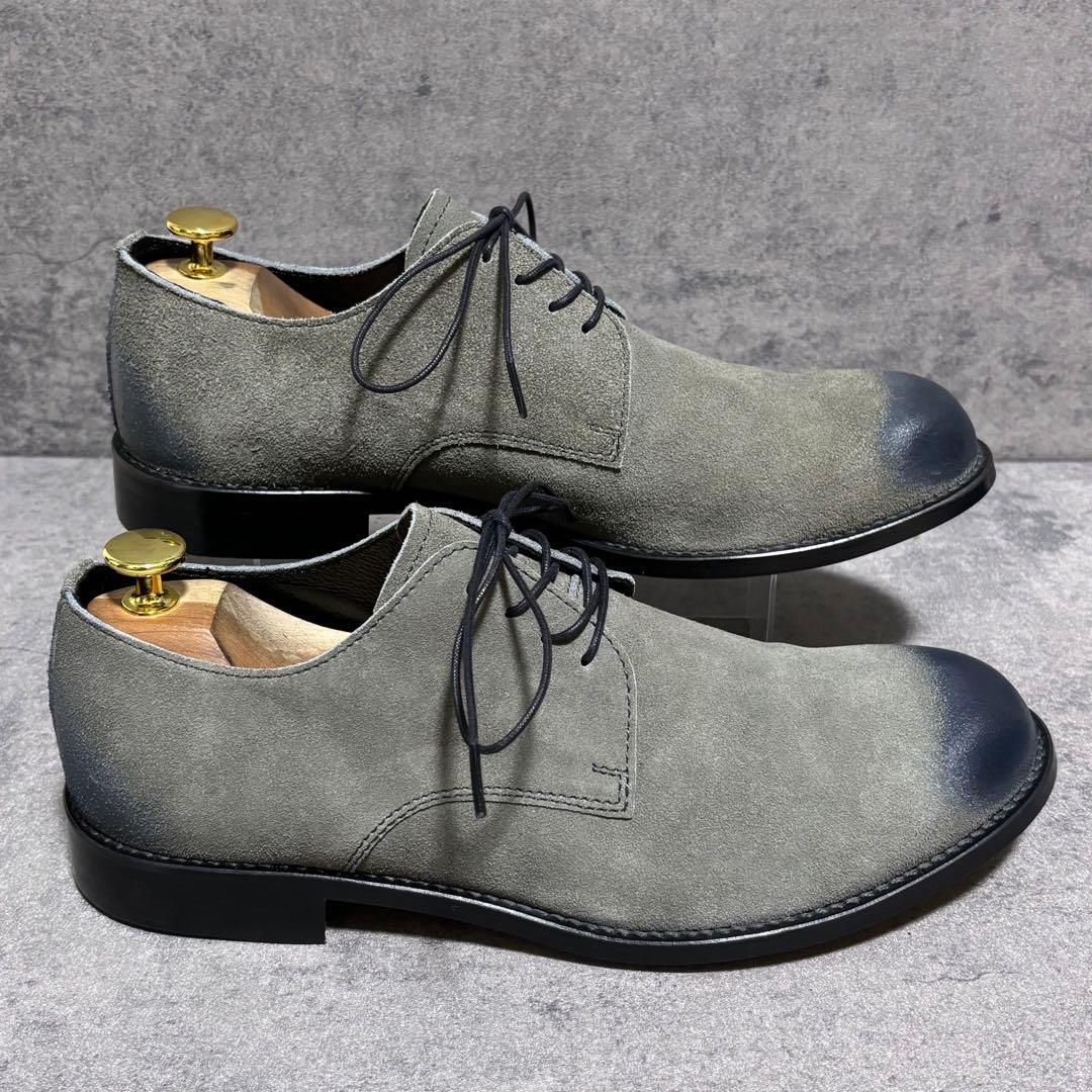 新品未使用　パドローネ　ダービーシューズ　スエード　グレー　本革　1938