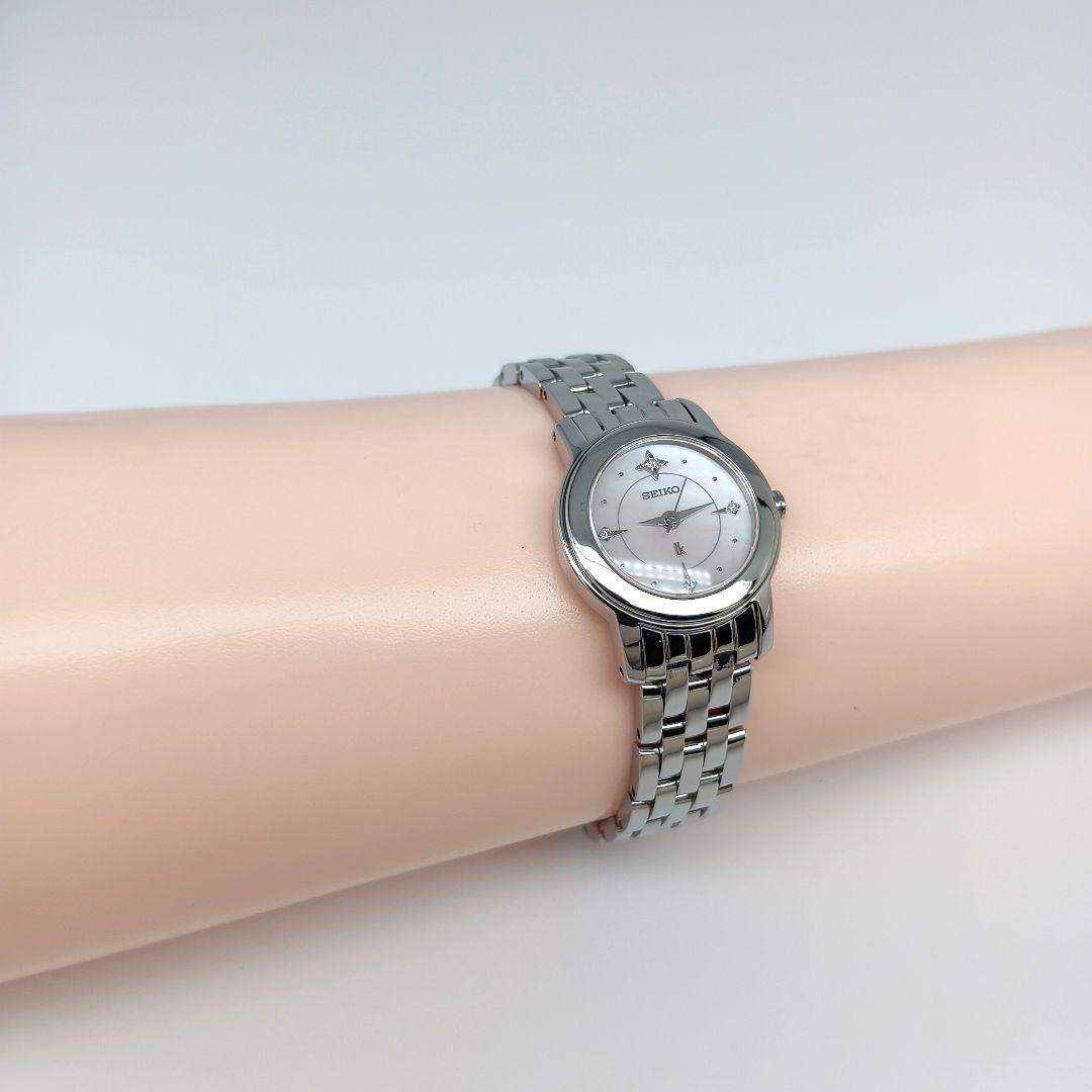 【美品 ダイヤ シェル文字盤】セイコー　ルキア　レディース腕時計　A3J-1