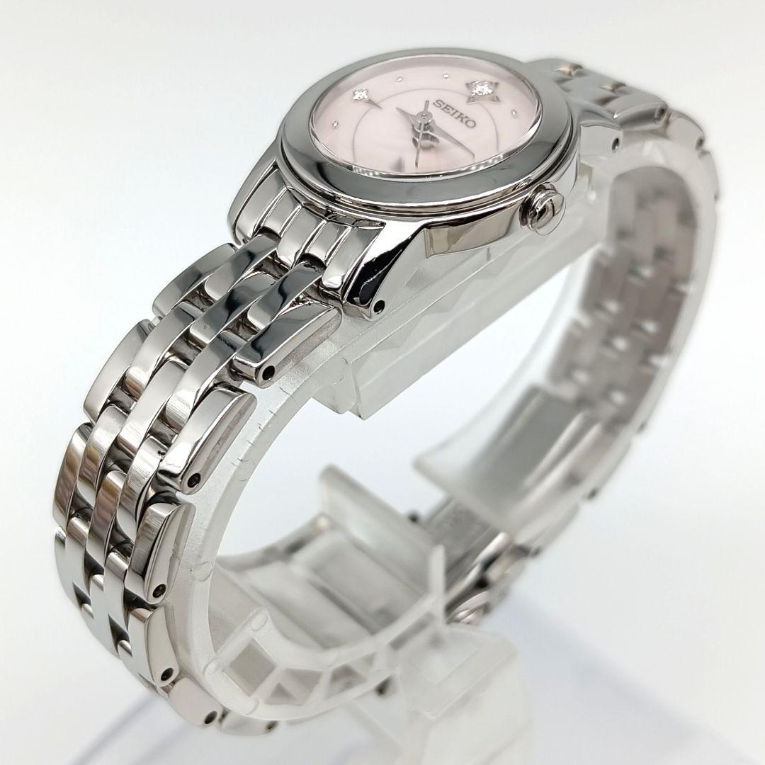 【美品 ダイヤ シェル文字盤】セイコー　ルキア　レディース腕時計　A3J-1