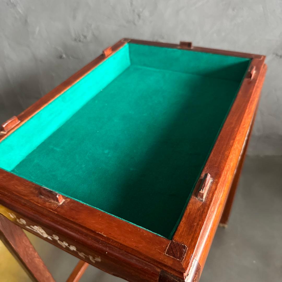 瞬間的お値下げ❣️木製サイドテーブル 貝殻装飾