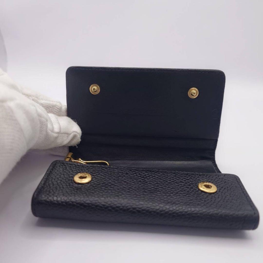 【美品】（6/30まで限定価格）CHANEL ブラックレザー キーケース