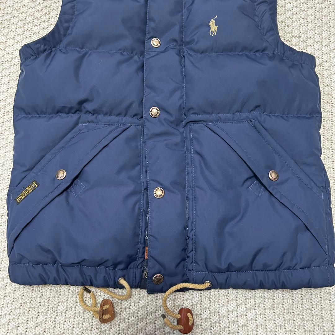 POLO RALPH LAURENフード付きダウンベスト ネイビー
