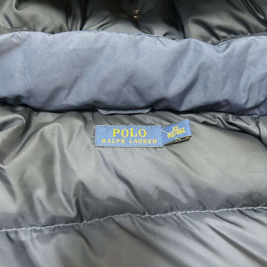 POLO RALPH LAURENフード付きダウンベスト ネイビー