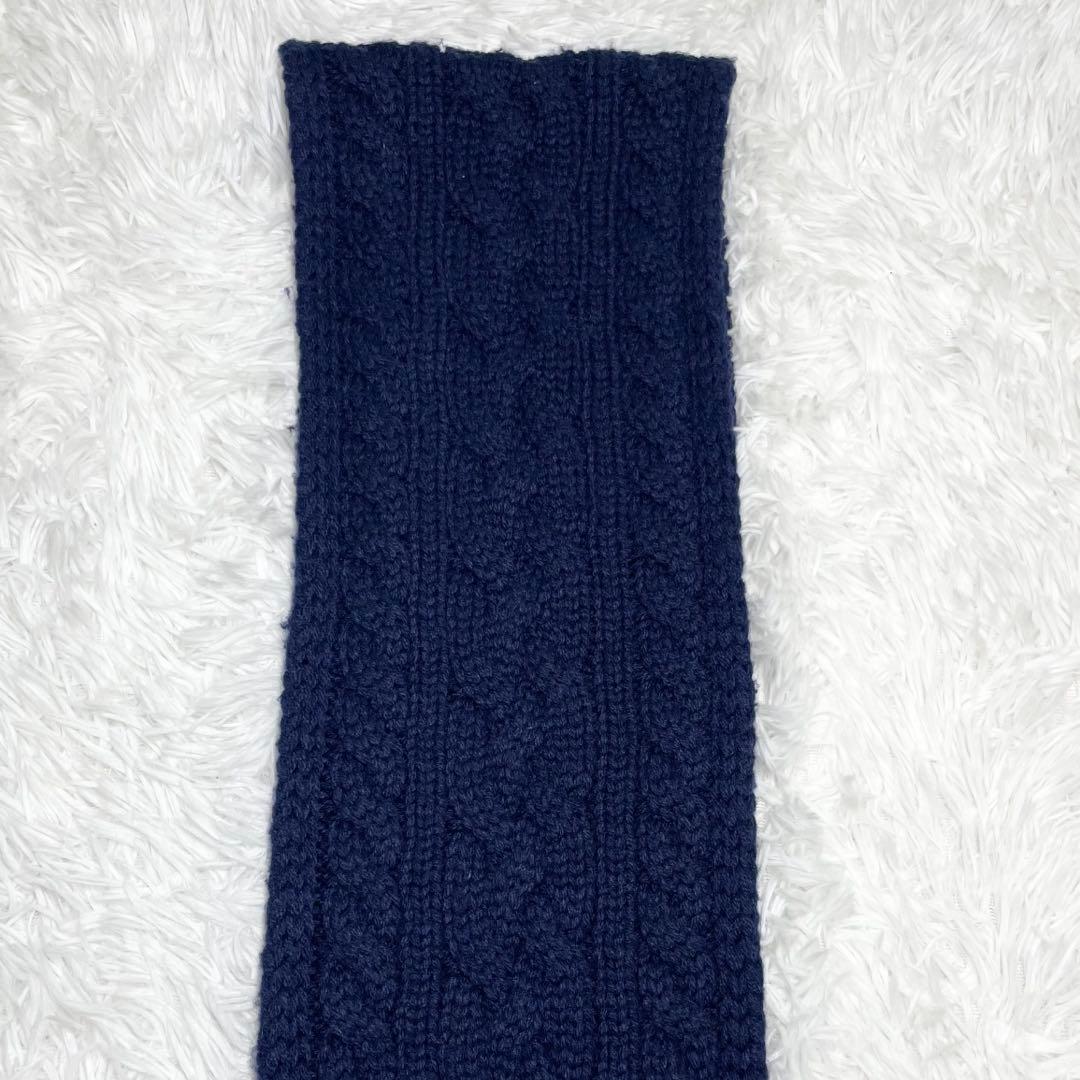 【美品】ポロラルフローレン マフラー・ストール・ケーブル編み・ポロベア・星条旗