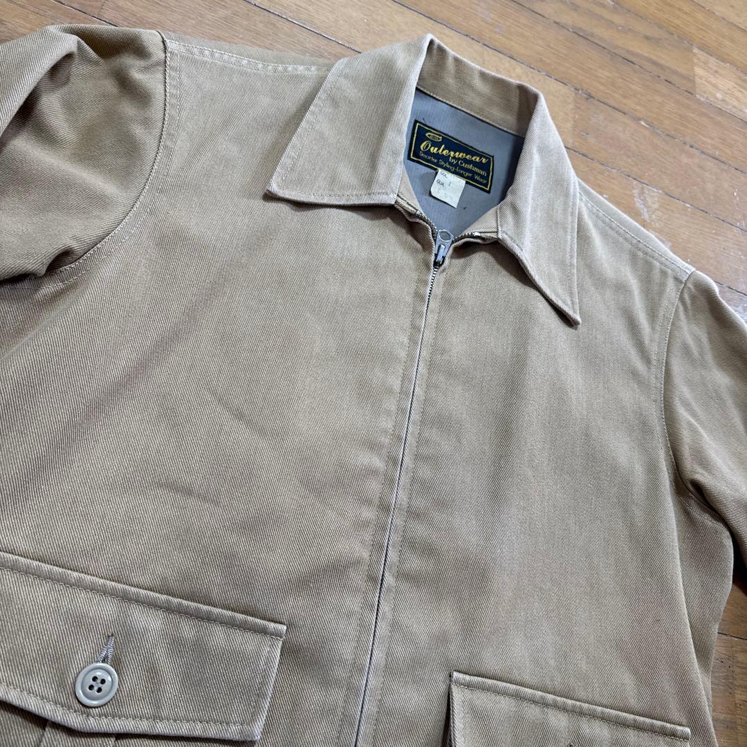 【3】Cushman ジャケット　ベージュ カバーオール C-7