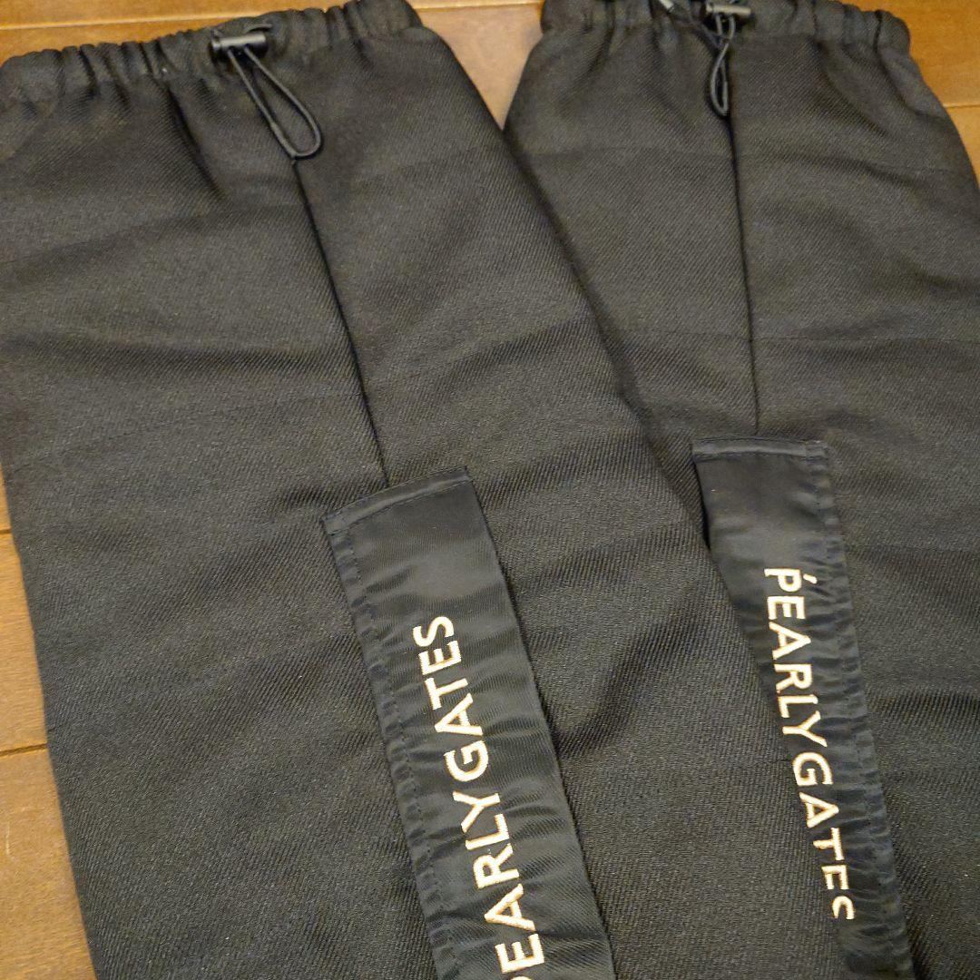 新品タグ付パーリーゲイツ黒レッグウォーマー