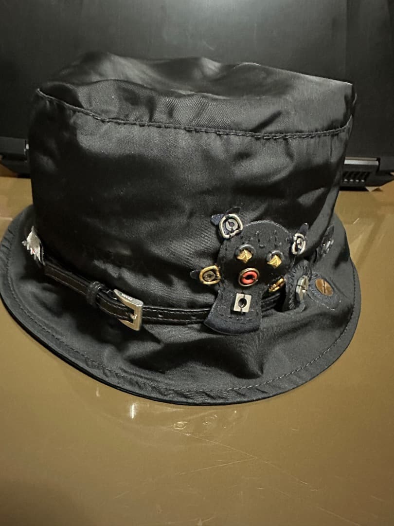 PRADAプラダ黒バケットハットバケハ廃材ロボットシリーズ新品未使用品