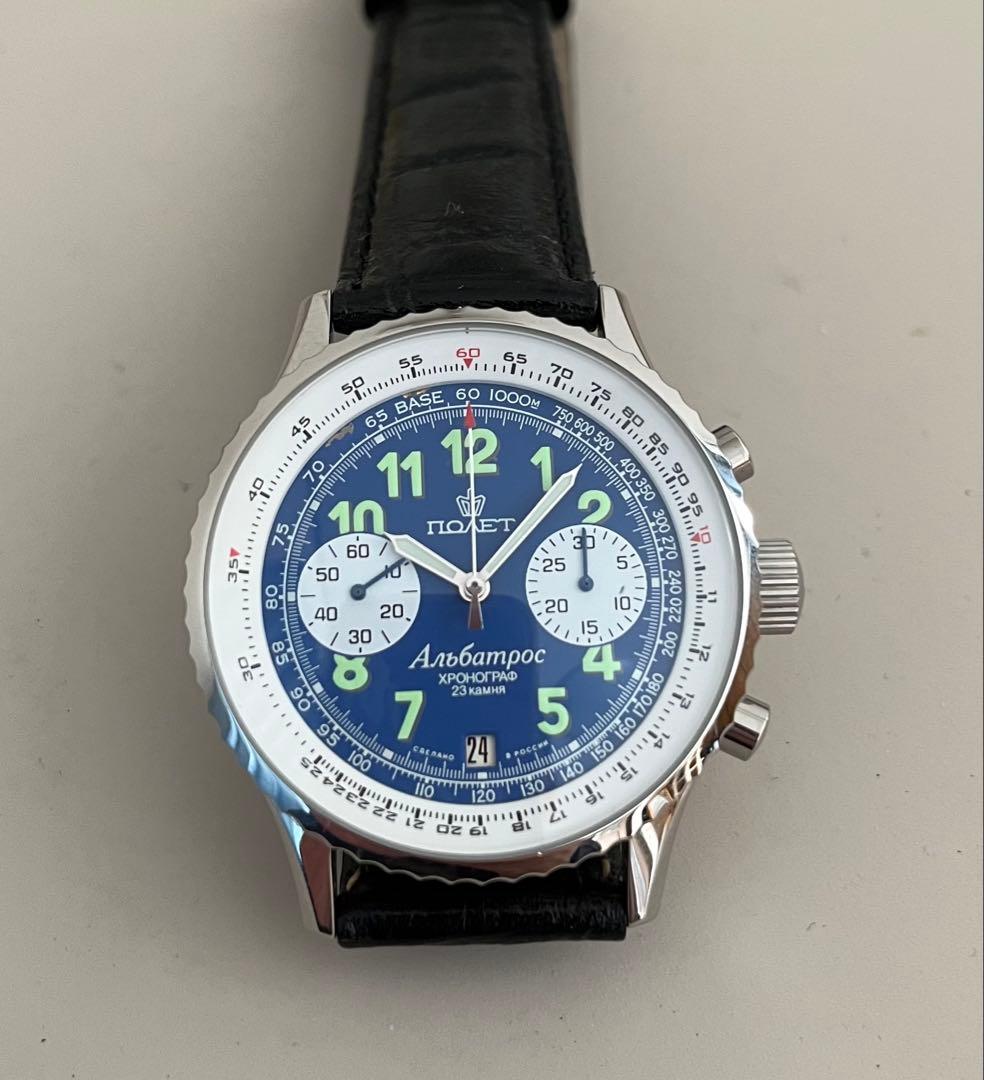 ポレオット　アルバトロス　手巻きクロノグラフ