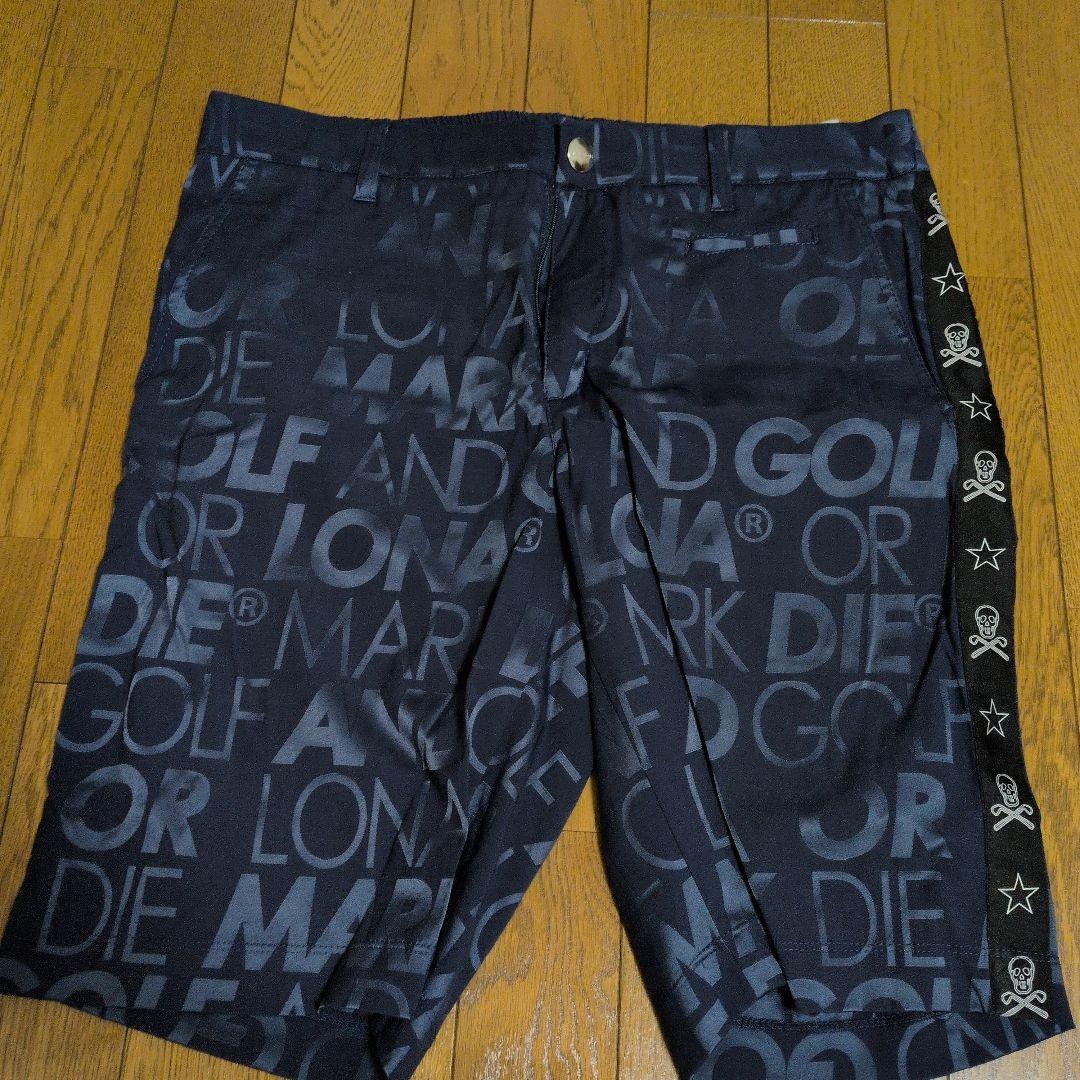 MARK & LONA ロゴプリント ショートパンツ