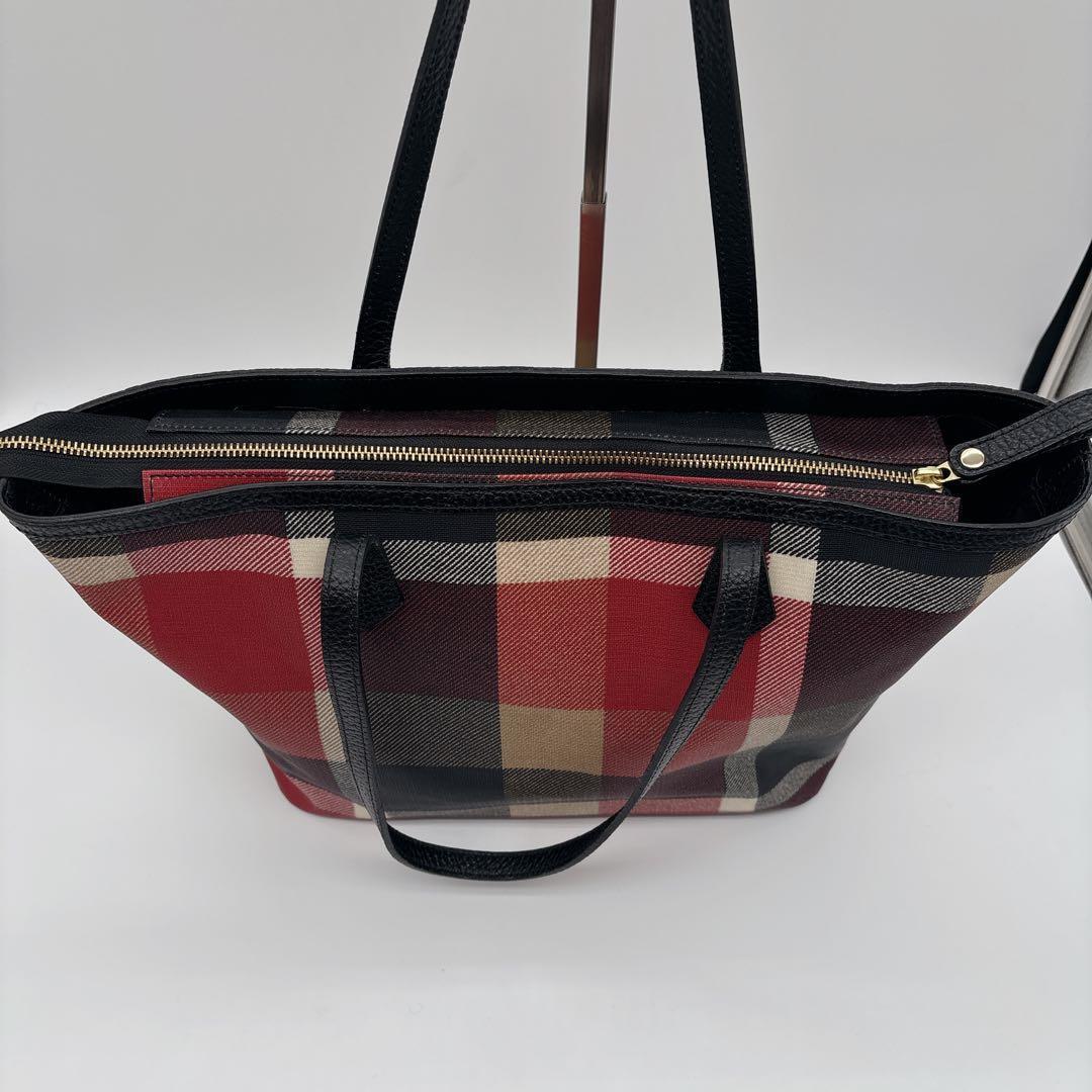 極美品♡バーバリー ブルーレーベルクレストブリッジ　トートバッグ　ノバチェック