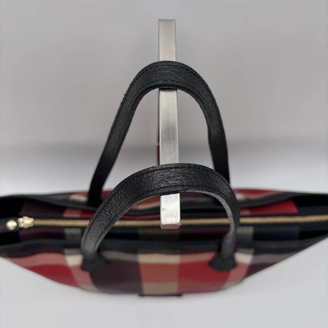 極美品♡バーバリー ブルーレーベルクレストブリッジ　トートバッグ　ノバチェック